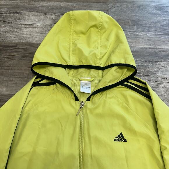 Vintage 2007 Adidas Green Mens L‎ Sporty Athletic Full Zip Windbreaker Jacket - Picture 1 of 9